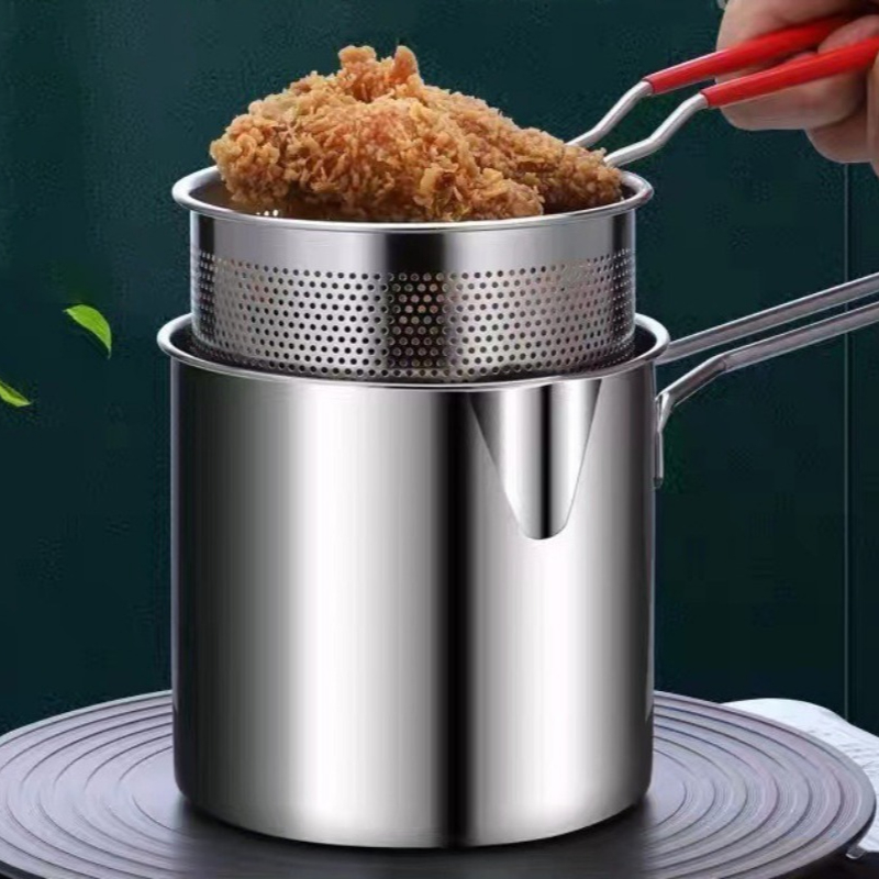 Induction Cooker - مقلاة عميقة من الفولاذ المقاوم للصدأ