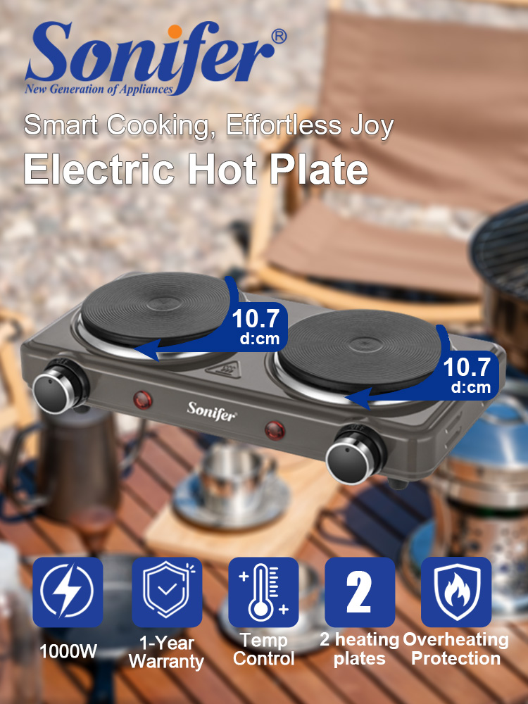 Induction Cooktop Portable - موقد كهربائي بشعلتين سونيفر SF-3068 بقوة