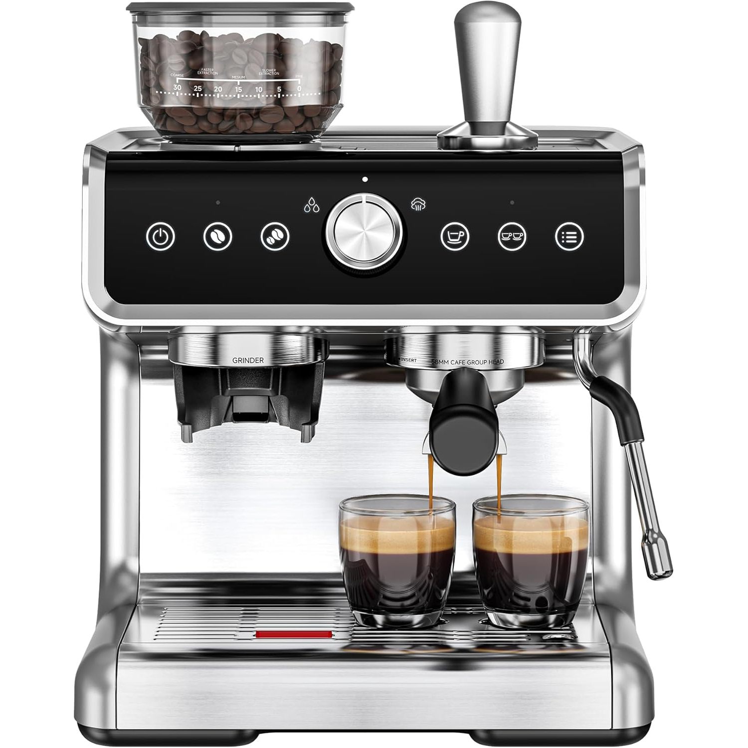 Coffee Maker - ماكينة إسبريسو كهربائية من EUHOMY مع