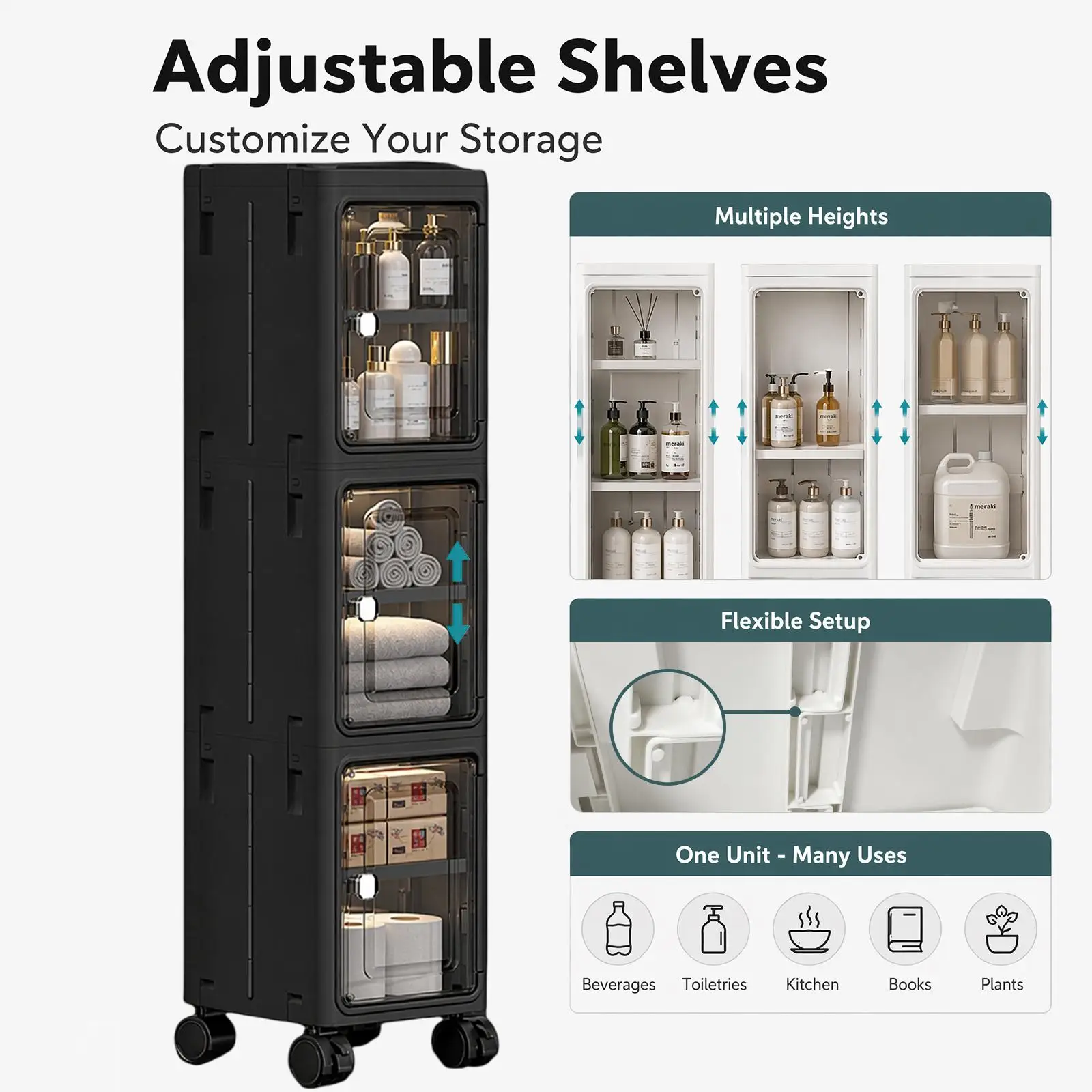 خزانة تخزين ضيقة ورفيعة بخمس ط - مراجعة Kitchen Appliances Cabinet وسعره