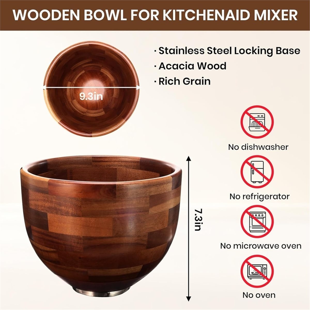تحديث. وعاء خلط خشبي لخلاط كيت - مراجعة Stand Mixer وسعره