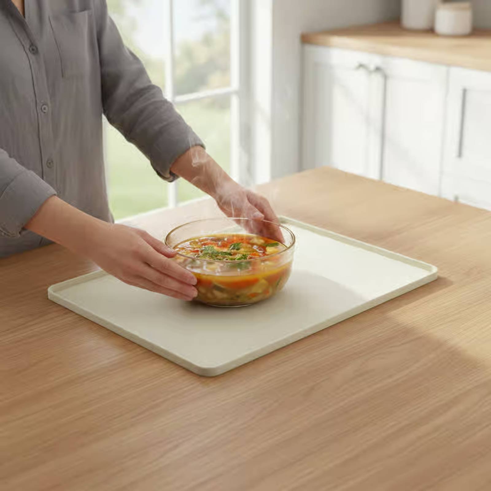 حصيرة سيليكون مرنة لحماية سطح  - مراجعة Microwave Oven وسعره